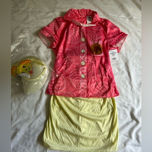 Animal Crossing Isabelle Costume Girl Dress Headband XL 14-16 NEW Halloween - Picture 3 of 7